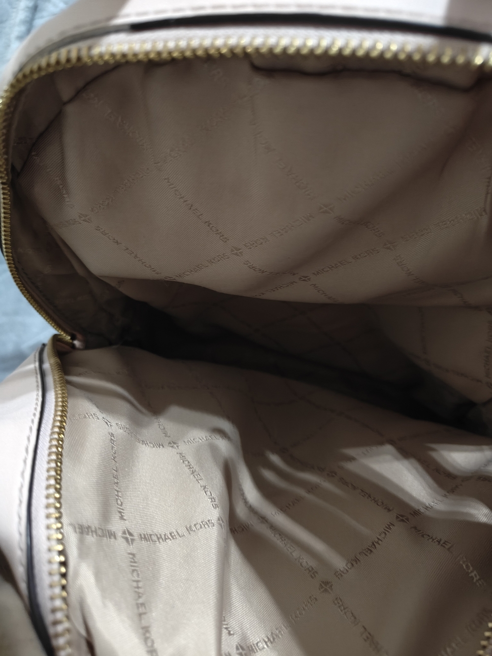 Michael Kors Signature Mini Backpack - USED (See Photos) - Picture 3 of 9